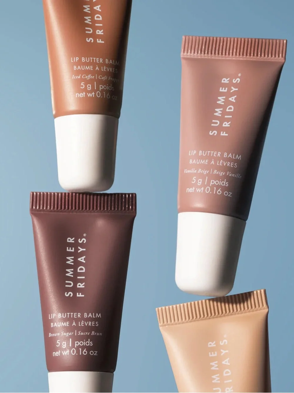 NEW🍨Summer Fridays🍨 The Mini Neutrals Lip Butter Balm Set (4 minis)